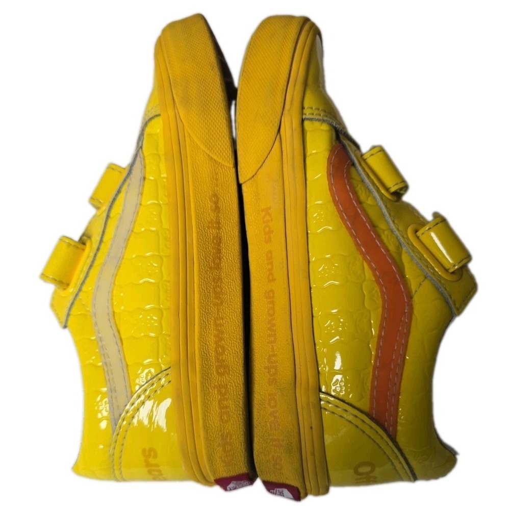 Vans Haribo Old Skool Goldbears Yellow Gummy Bear Patent Leather Kids Size 13.5 - Picture 4 of 8